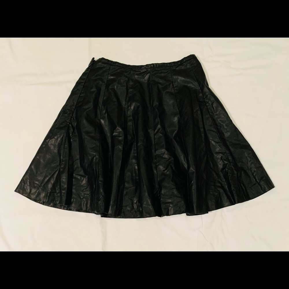 NWT Black Skirt Faux Leather Forever 21